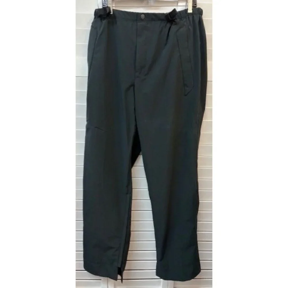 Sun Mountain Men's Black Adjustable Waist Pockets Golf Rain Pants Size Large